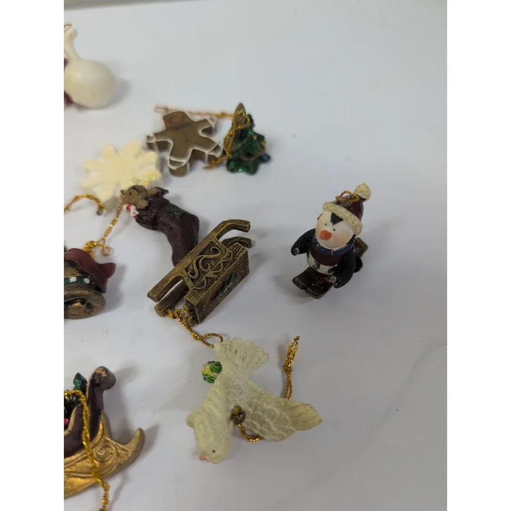 Vintage 19 Miniature Christmas‎ Ornaments 1